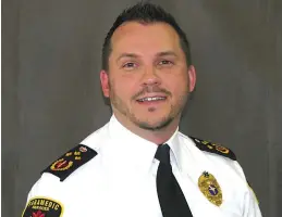  ??  ?? Kyle Sereda is the chief of Moose Jaw and District EMS. He was recently named president of the Saskatchew­an College of Paramedics. Photo courtesy Moose Jaw and District EMS