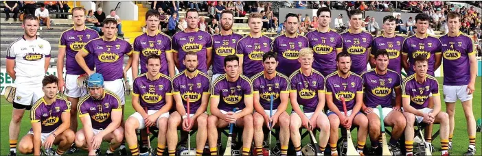  ??  ?? TheWexford squad. Back (from left): Luke Murphy, Shane O’Gorman, Garrett Foley, Michael O’Hanlon, Colm Bennett, Shane O’Hanlon, Sam Kelly, Jack Hobbs, Seán Kenny, John Doyle, Cormac Moore, Quinn Saunders, Michael O’Brien. Front (from left): Niall Murphy, Barry O’Gorman, Robbie Barron, Niall Breen, Shane Murphy, Lorcan French, Daire Bolger, David Doyle, Tony French, Colm Farrell.