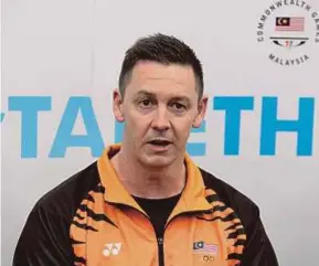  ??  ?? New national diving coach Christian Brooker