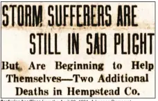  ??  ?? Confusing headlines from the April 20, 1921, Arkansas Democrat.