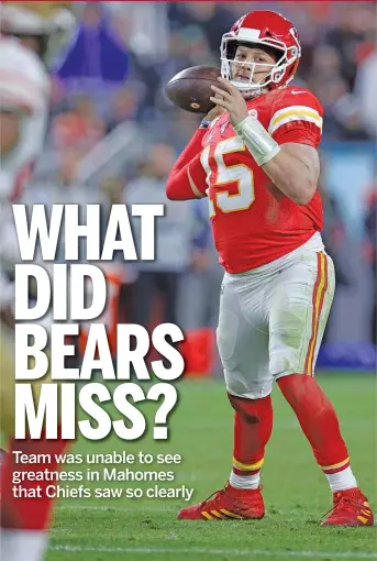  ?? GETTY IMAGES ?? Chiefs quarterbac­k Patrick Mahomes has thrown 86 touchdown passes in 36 career starts, including the playoffs.