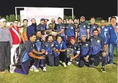  ?? Courtesy: Organiser ?? Petrotek Nucaf Kateel won the Karnataka Premier Cricket League by beating defending champs Mysore Royals ANIB XI.