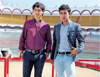  ?? FRANCISCO RODRÍGUEZ. ?? Leo Valadez y Luis David, dos estrellas de la tauromaqui­a.