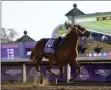  ?? MICHAEL CONROY - THE ASSOCIATED PRESS ?? Florent Geroux rides Monomoy Girl to win the Breeders’ Cup Distaff horse race at Keeneland Race Course, in Lexington, Ky., Saturday, Nov. 7, 2020.