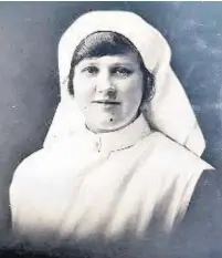  ??  ?? A nurse from Walsall General Hospital, also known as the Sister Dora