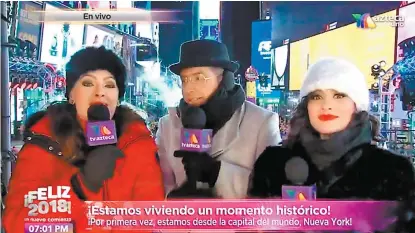  ??  ?? Tv Azteca produjo un maratón en vivo desde diferentes ciudades de la República y Nueva York.