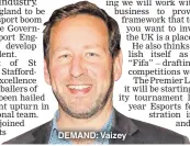  ??  ?? DEMAND: Vaizey