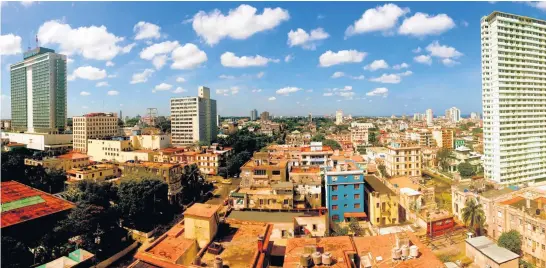  ?? Picture / AP ?? Chris Allen shared on Instagram photos of the sweeping views he had of Havana from his room at Hotel Capri.