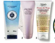  ?? ?? 1 2 3 4
1. L’OCCITANE ‘Exfoliante Ultra Rico de Cuerpo Karité’ (25 €).
2. SHISEIDO ‘Reafirming Body Exfoliator’ (54,50 €). 3. KIEHL’S ‘Creme de Corps’ (29,50 €). 4. THE BODY SHOP ‘Exfoliante Corporal Suave de Leche de Almendras’ (17 €).