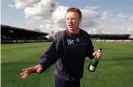  ?? Photograph: Getty Images ?? David Moyes celebrates after leading Preston to promotion from the third tier in April 2000.