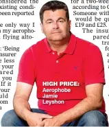  ??  ?? HIGH PRICE: Aerophobe Jamie Leyshon