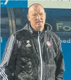  ??  ?? Accies manager Brian Rice