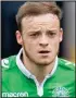  ??  ?? Brandon Barker has faith Hibs can rise