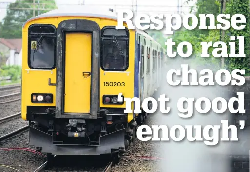  ??  ?? The Government said an ‘urgent independen­t review’ into the rail disruption­s, would take place by the end of the year