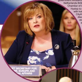  ??  ?? Clockwise from top, PM Theresa May, External Affairs Secretary Fiona Hyslop, Alastair Sim, Universiti­es Scotland director and Education Minister Richard Lochhead