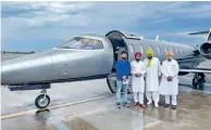  ??  ?? Punjab CM Charanjit Singh Channi along with state congress chief Navjot Singh Sidhu leave for Delhi from Chandigarh