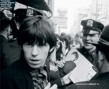  ?? ?? “It was fastmoving”: Stones mania in NYC, June 2, 1964