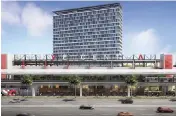  ?? Terra Group/Grass River Properties ?? An architectu­ral rendering depicts Grove Central, a residentia­l and retail complex at the Coconut Grove Metrorail Station. The complex includes a Target store which is scheduled to open March 17.