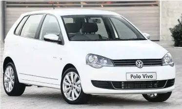  ??  ?? I-VW Polo okungenye yezimoto ezidayise kahle ngoJulayi ngokweziba­lo zeNaamsa