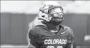  ?? Courtesy photo / University of Colorado athletics ?? Colorado running Jarek Broussard scored two touchdowns during Saturday’s scrimmage.