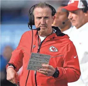  ?? ORLANDO RAMIREZ/USA TODAY SPORTS ?? Defensive coordinato­r Steve Spagnuolo had a game plan for each of the big-time offenses the Chiefs faced in the postseason.