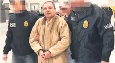  ?? AFP ?? PRISIONERO. Joaquín “El Chapo” Guzmán fue extradicad­o hacia EEUU en enero del año pasado.