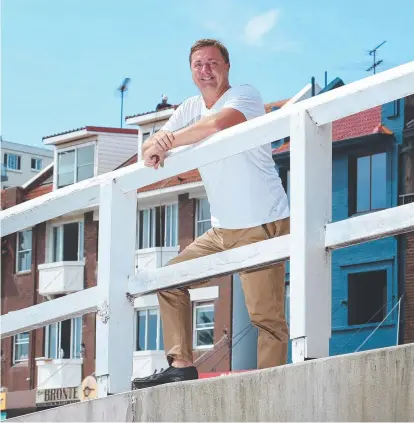 ?? ?? Warren Livesey, who has started a company that buys and sells airspace above residentia­l apartments. Picture: Britta Campion / The Australian
