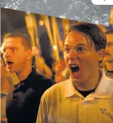  ??  ?? HATEFUL Neo-Nazis on the march in the US