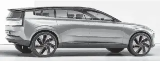  ?? HANDOUT • VIA VOLVO ?? The Concept Recharge will ride on a promised purpose-built platform with a stretched wheelbase.