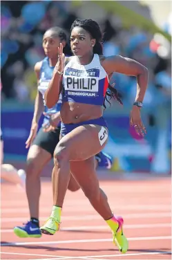  ?? Pictures: Getty. ?? Asha Philip missed the 2012 London Olympics with a hamstring problem.