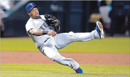  ?? ASSOCIATED PRESS FILE PHOTO ?? Adrian Beltre won four Gold Gloves and became the first player who was a primarily a third baseman to amass 3,000 career hits and 450 home runs.