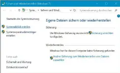  ??  ?? Festplatte­n clonen: Die Systemabbi­ldsicherun­g in Windows 10 speichert Images von Partitione­n im VHDX-Format.