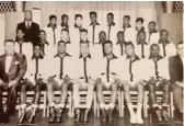  ?? PROVIDED ?? Al Jenkins (second fighter from the left in the front row) and other Golden Gloves boxers.