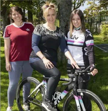  ??  ?? Kennedy Park NS teachers taking part in this year’s Pikeman Triathlon: Sorcha Traynor, Nicola Gregg and Martha McLoughlin.