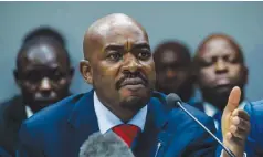  ?? ?? Nelson Chamisa