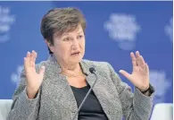  ?? ?? Kristalina Georgieva se comprometi­ó a que el FMI siga siendo una línea de transmisió­n de buenas políticas para los países miembros.