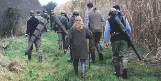  ??  ?? Only the sixth-formers at Ampleforth College shoot, while the younger pupils beat and pick-up