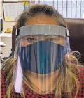  ?? COURTESY PHOTO ?? Kathy Fresquez-Chavez, CEO of Bella Vida Health Care Clinic in Las Lunas, employs 12 nurse practition­ers who wear homemade face masks and face shields while visiting patients.