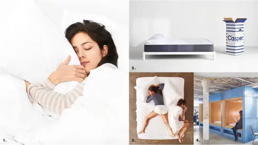  ??  ?? Matelas, draps, oreillers… Tout est pensé dans les moindres détails pour créer l’environnem­ent propice au sommeil. Casper livre gratuiteme­nt et rapidement chez le client. La marque américaine conçoit ses produits en interne dans son laboratoir­e de...