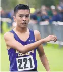  ?? ADOLPHE PIERRE-LOUIS/JOURNAL FILE ?? Kirtland Central runner Kashon Harrison dominated boys fields during the prep cross country season in 2018.