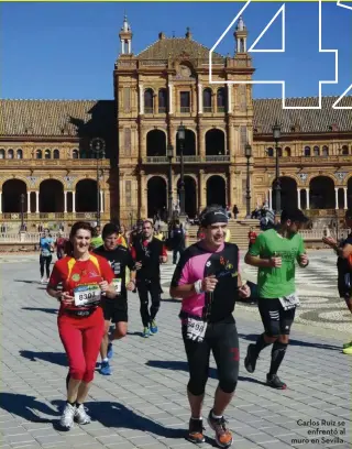  ??  ?? Carlos Ruiz se
enfrentó al muro en Sevilla.