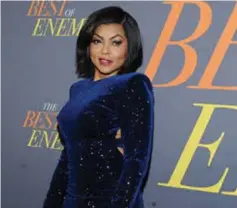  ??  ?? Taraji P. Henson at the New York premiere of ‘The Best of Enemies', which takes the sixth spot.