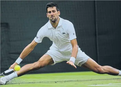  ?? FOTO: ALFONSO JIMÉNEZ ?? Djokovic no juega desde julio pasado en Wimbledon, cuando se retiró en cuartos contra Berdych por lesión del codo derecho