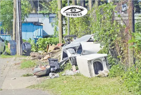  ?? Picture: RAMA ?? Rubbish left behind the old Raiwaqa market in Suva needs to be cleared.