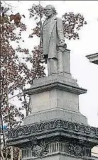  ?? XAVIER GÓMEZ / ARCHIVO ?? La estatua. El monumento a Antonio López en Barcelona