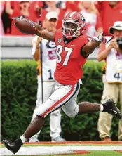  ?? Scott Cunningham / Getty Images ?? Tyler Simmons averaged 15.9 yards per punt return for Georgia last season.