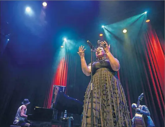  ?? Photo: Siphiwe Mhlambi ?? Jazz classics: Thandiswa Mazwai at the launch of her album Belede last week.