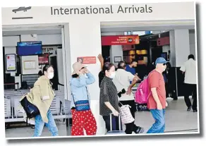  ?? Picture: FILE/BALJEET SINGH ?? Tourists at Nadi Internatio­nal Airport.