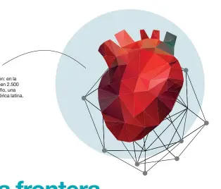  ??  ?? Me late el corazón: en la Argentina se hacen 2.500 transplant­es al año, una cifra líder en América latina.