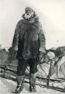  ??  ?? Captain Henry Larsen guided the St. Roch through the Northwest Passage through two hard winters in the 1940s. Larsen was part of a contingent of RCMP officers that were the last of the sea-based explorers.